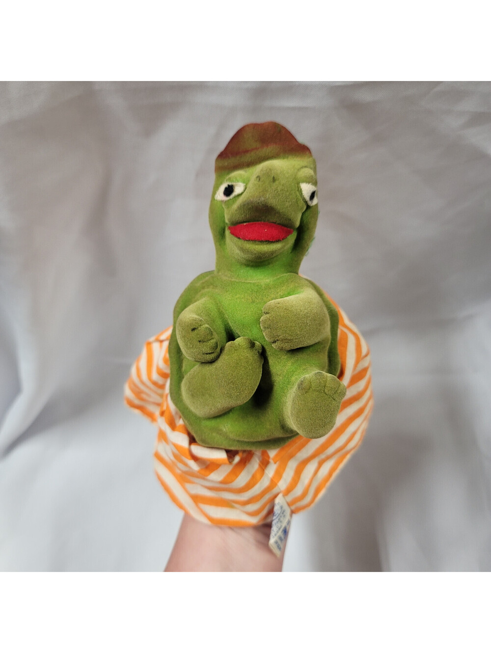 Knickerbocker Play Pets Hand Puppet Vintage Antique Turtle Toy 60s 70s